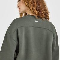 Foundations Crew Neck Sweatshirt | Dark Khaki