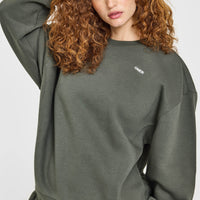 Foundations Crew Neck Sweatshirt | Dark Khaki