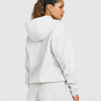 Foundations Oversized Hoodie | Light Grey Marl