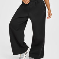 Foundations Oversized Straight Leg Joggers | Black