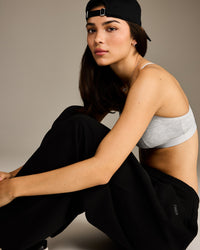 Foundations Oversized Straight Leg Joggers | Black
