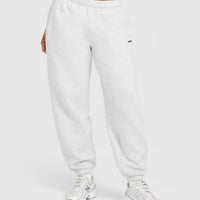 Foundations Oversized Joggers | Light Grey Marl