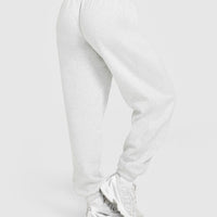 Foundations Oversized Joggers | Light Grey Marl