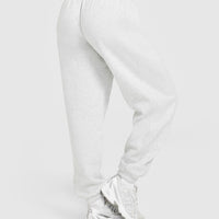 Foundations Oversized Joggers | Light Grey Marl