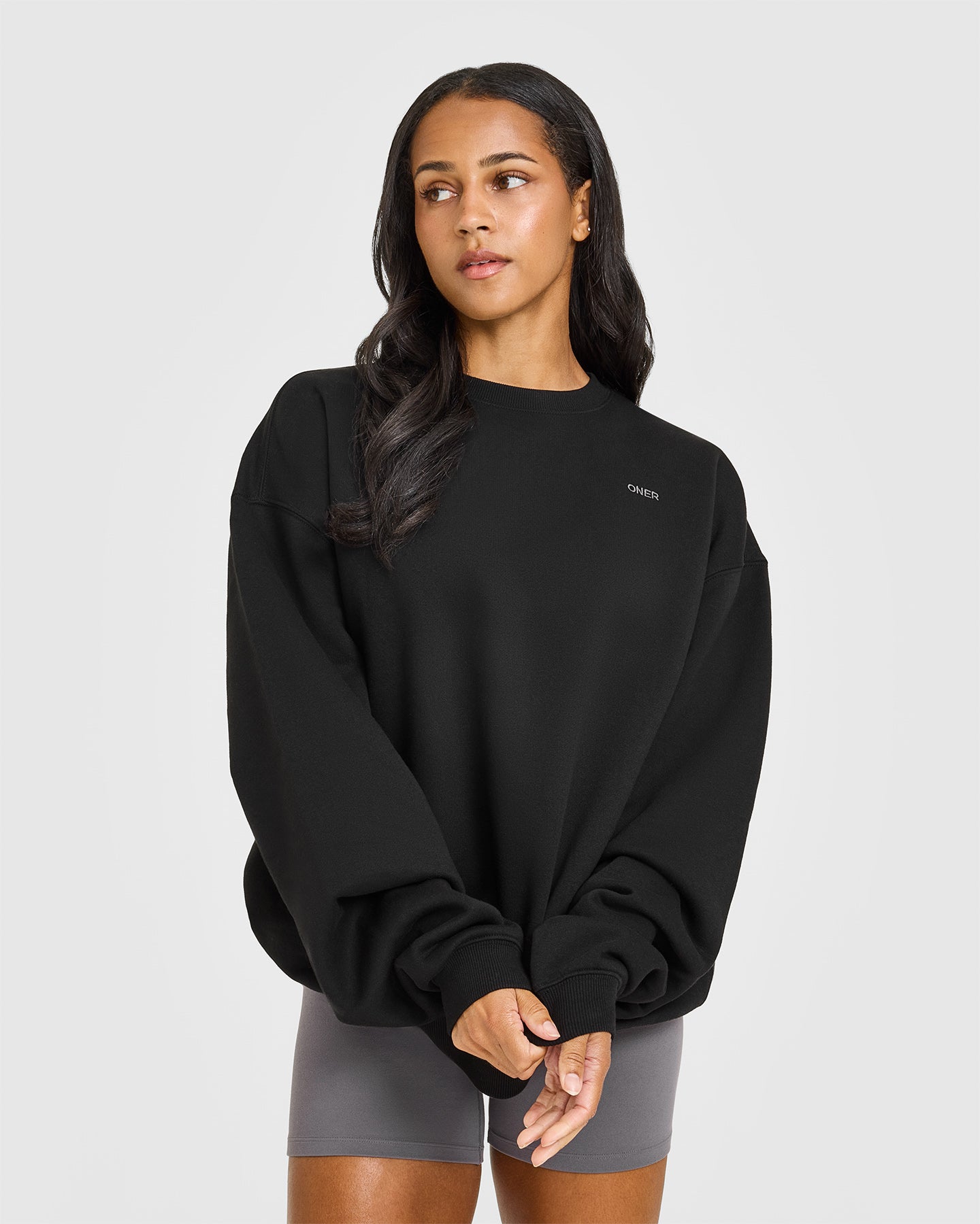 Foundations Oversized Sweatshirt | Black