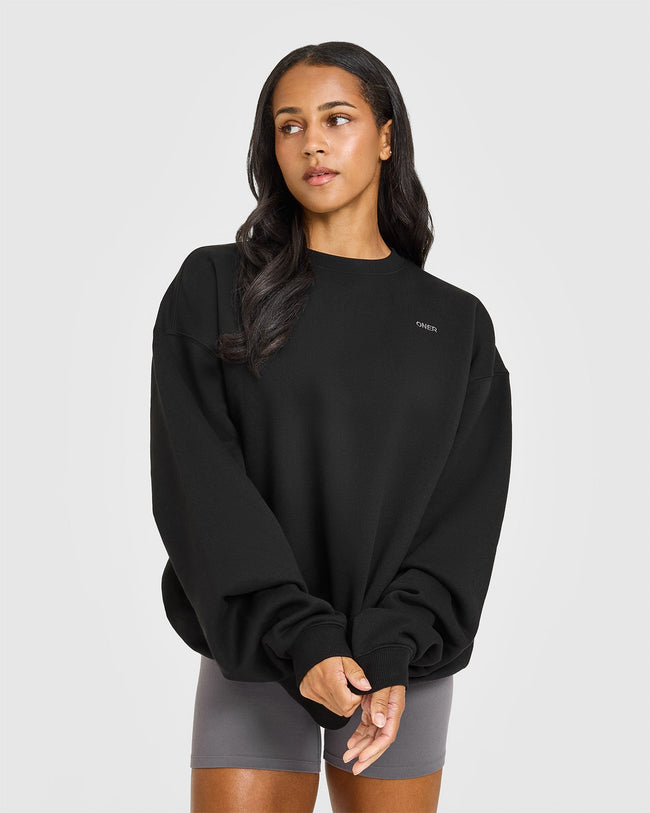 Foundations Oversized Sweatshirt | Black