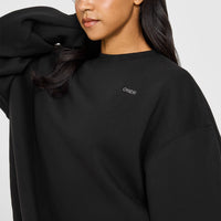 Foundations Oversized Sweatshirt | Black