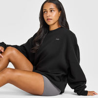 Foundations Oversized Sweatshirt | Black