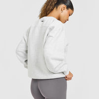 Foundations Oversized Sweatshirt | Light Grey Marl