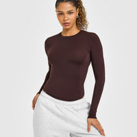 Mellowâ„¢ Soft Long Sleeve Top | Plum Brown