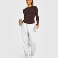 Mellowâ„¢ Soft Long Sleeve Top | Plum Brown