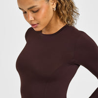 Mellowâ„¢ Soft Long Sleeve Top | Plum Brown