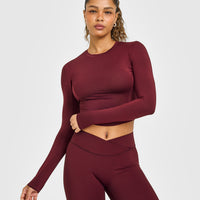 Mellow™ Soft Mid Long Sleeve Top | Rosewood