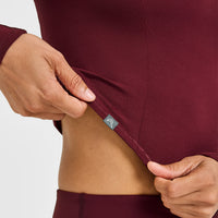 Mellow™ Soft Mid Long Sleeve Top | Rosewood
