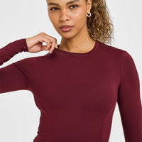 Mellow™ Soft Mid Long Sleeve Top | Rosewood