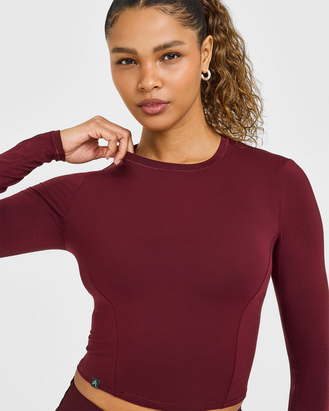 Mellow™ Soft Mid Long Sleeve Top | Rosewood