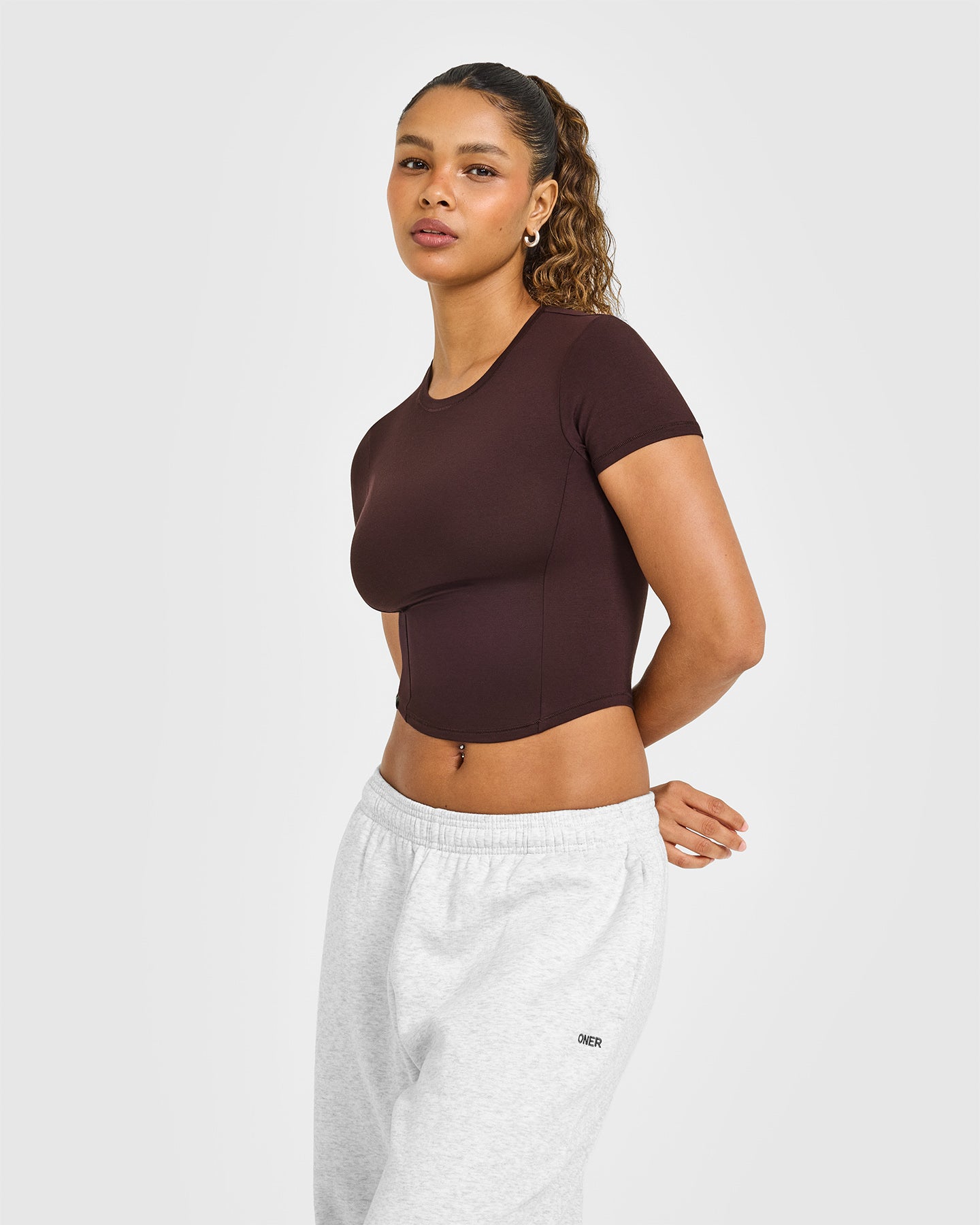 Mellowâ„¢ Soft Mid Short Sleeve T-Shirt | Plum Brown