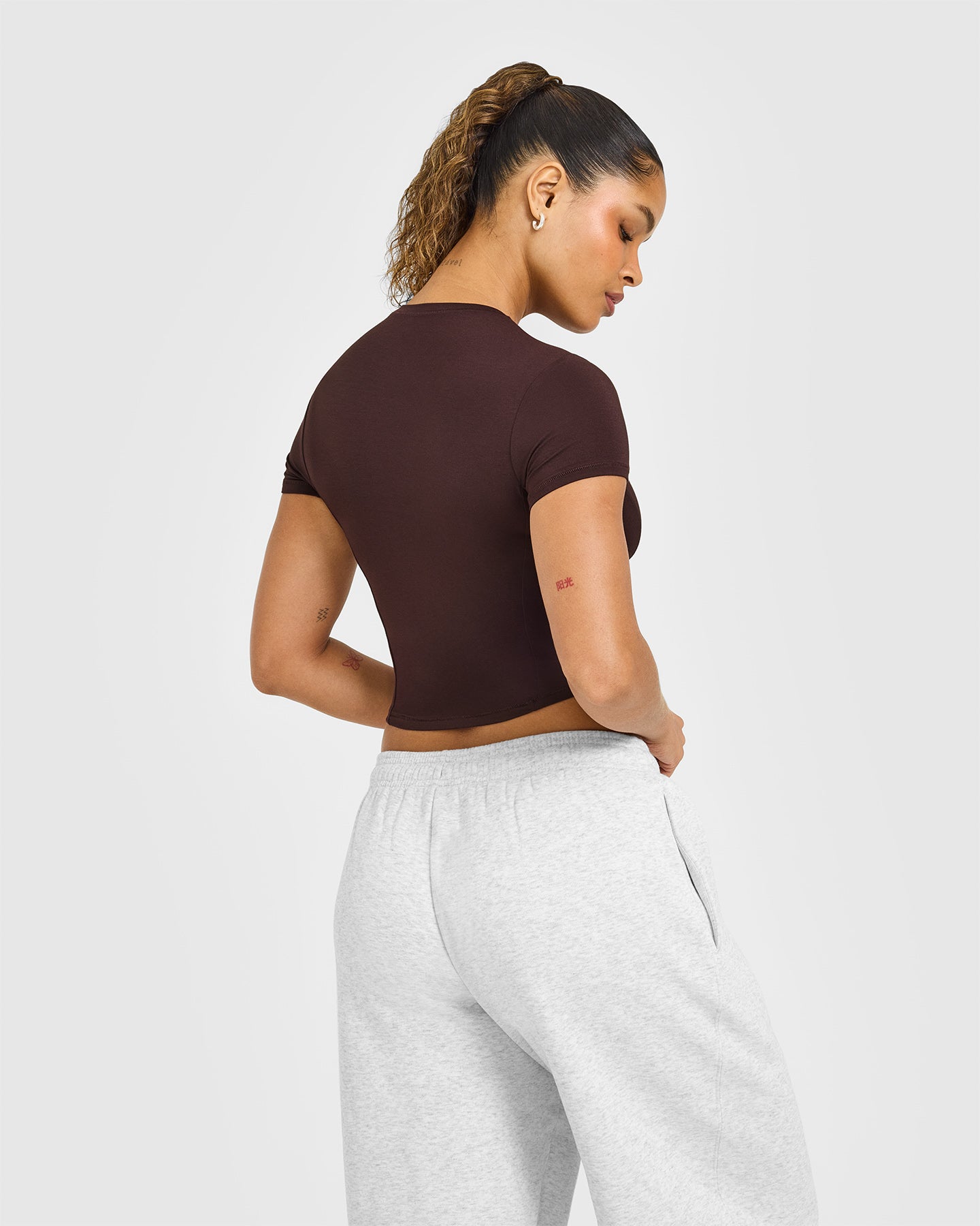 Mellowâ„¢ Soft Mid Short Sleeve T-Shirt | Plum Brown