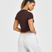 Mellowâ„¢ Soft Mid Short Sleeve T-Shirt | Plum Brown