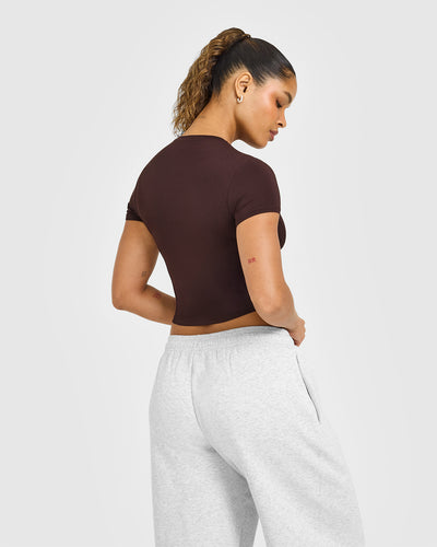 Mellowâ„¢ Soft Mid Short Sleeve T-Shirt | Plum Brown