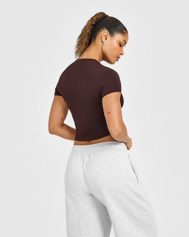 Mellowâ„¢ Soft Mid Short Sleeve T-Shirt | Plum Brown