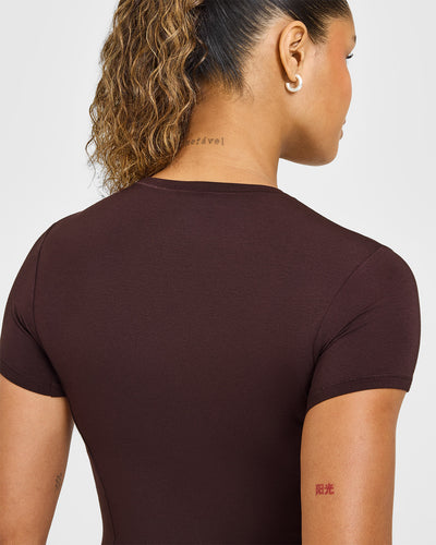 Mellowâ„¢ Soft Mid Short Sleeve T-Shirt | Plum Brown