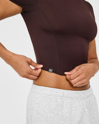 Mellowâ„¢ Soft Mid Short Sleeve T-Shirt | Plum Brown