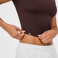 Mellowâ„¢ Soft Mid Short Sleeve T-Shirt | Plum Brown