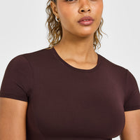 Mellowâ„¢ Soft Mid Short Sleeve T-Shirt | Plum Brown