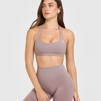 EasyLift™ Halter Bralette | Dusty Purple