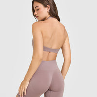 EasyLift™ Halter Bralette | Dusty Purple