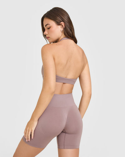 EasyLift™ Halter Bralette | Dusty Purple