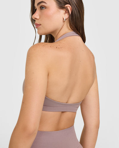EasyLift™ Halter Bralette | Dusty Purple