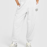 Foundations Oversized Oner Joggers | Light Grey Marl