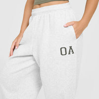 Foundations Oversized Oner Joggers | Light Grey Marl