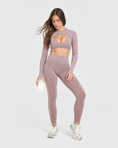 SoftMotion™ Scoop Back Bralette | Dusty Purple