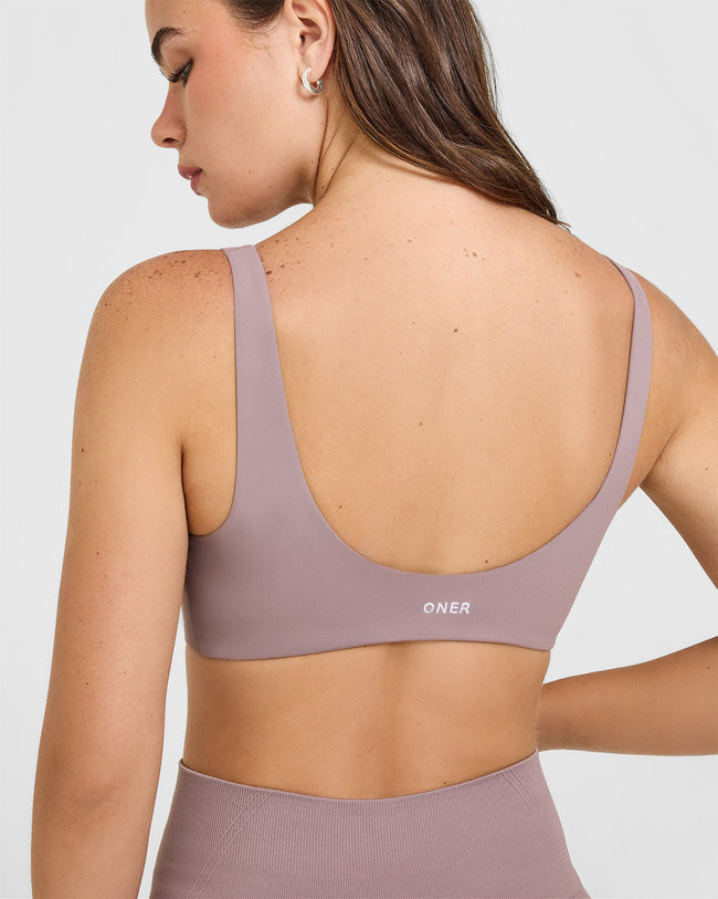 SoftMotion™ Scoop Back Bralette | Dusty Purple