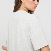 Classic Oversized Lightweight T-Shirt | Grey Marl