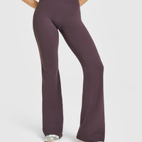 SoftMotion™ Flared Bottoms with White Logo | Dark Umber Brown