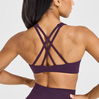 EasyLift™ High Neck Sports Bra | Blackberry Purple