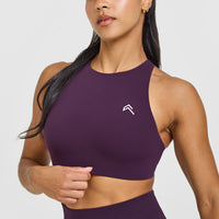 EasyLift™ High Neck Sports Bra | Blackberry Purple