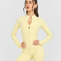 Timeless Jacket with White Logo | Sherbert Yellow