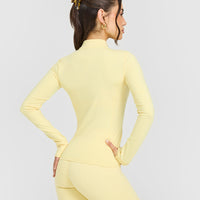 Timeless Jacket with White Logo | Sherbert Yellow