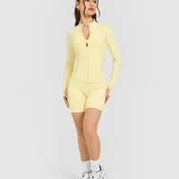 Timeless Jacket with White Logo | Sherbert Yellow