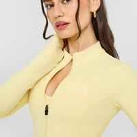 Timeless Jacket with White Logo | Sherbert Yellow