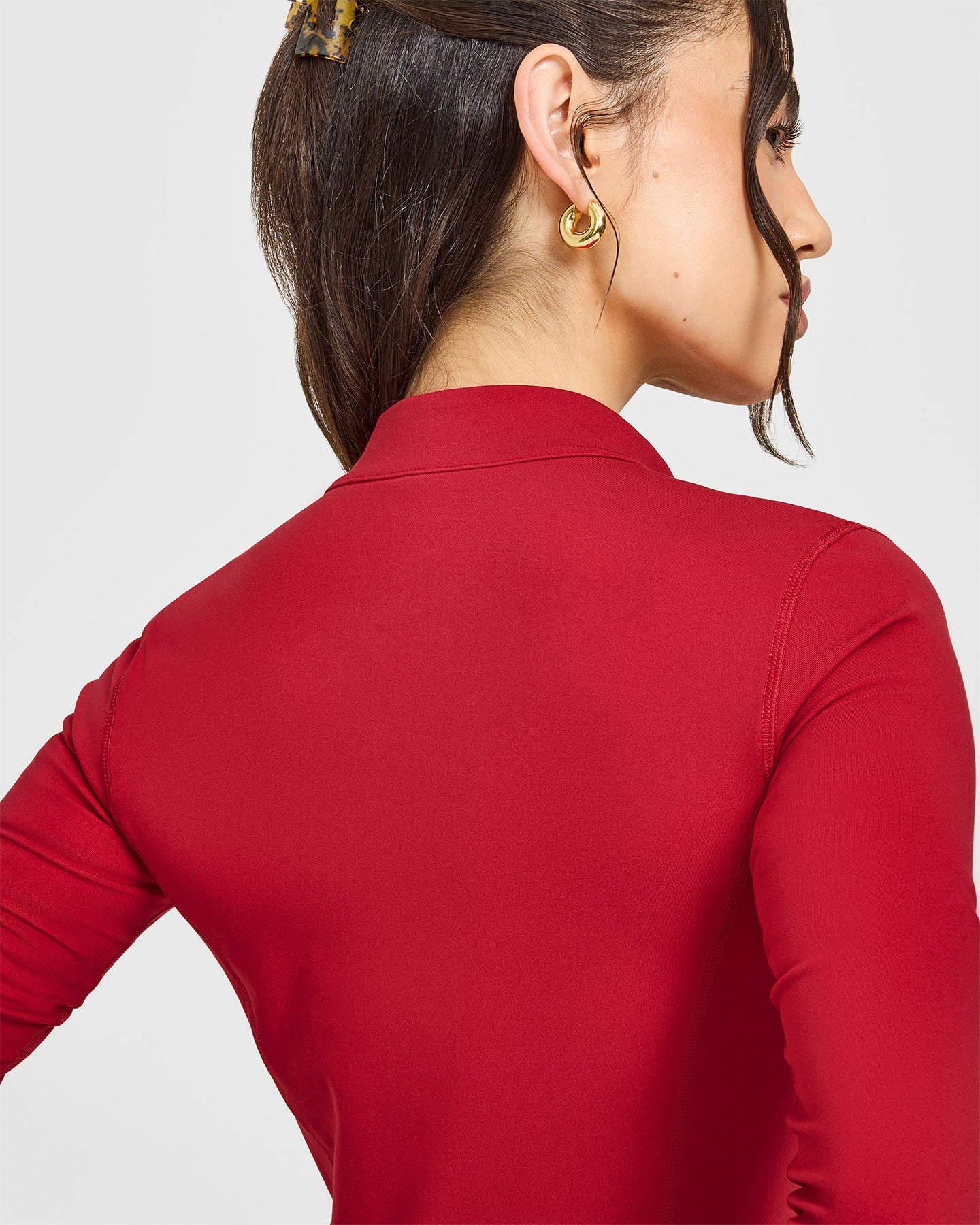 Timeless Jacket with White Logo | Toasted Red