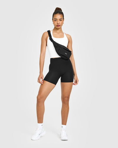 Timeless Square Neck Mid Vest | White