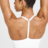 Timeless Square Neck Mid Vest | White