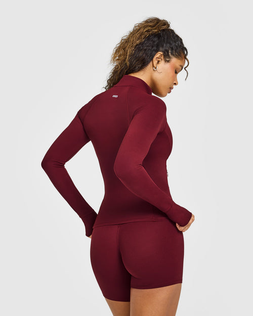 SoftMotionâ„¢ Jacket with White Logo | Light Rosewood