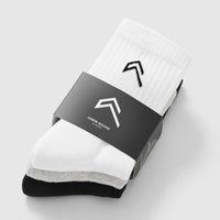 Crew Socks 3 Pack | Grey/White/Black
